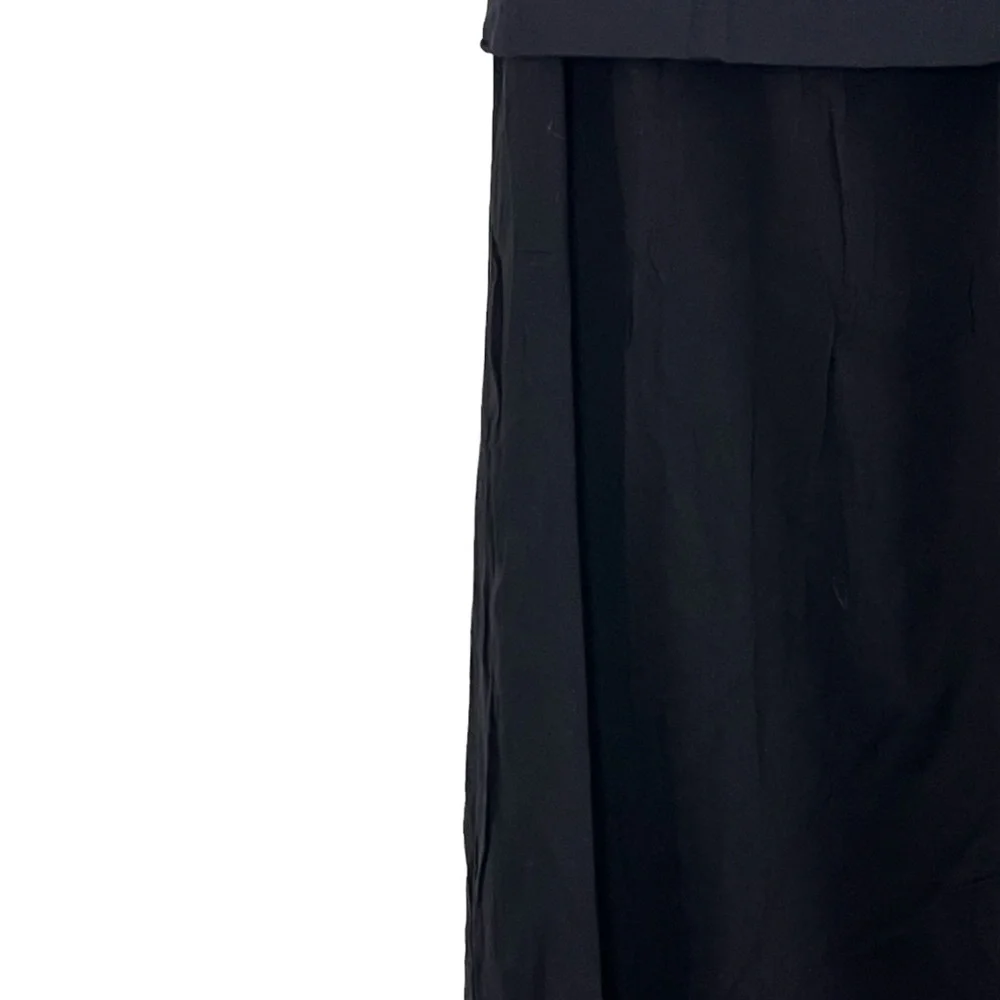 Splendid | Rayon fold over black maxi skirt size medium - Picture 9 of 12